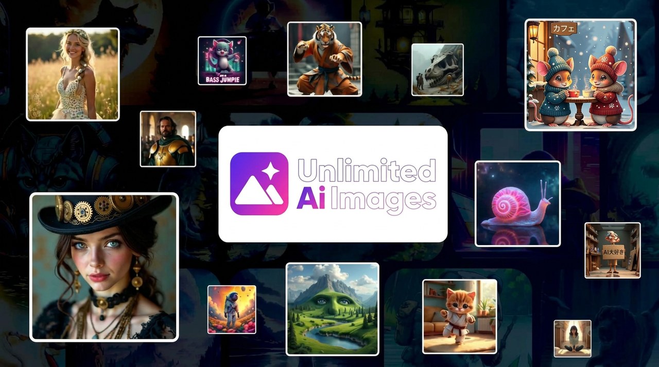 Unlimited AI Imagesで生成した画像とグラフィックの例