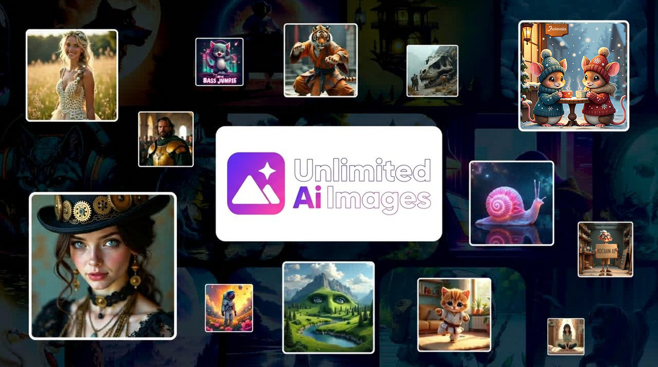 Przykładowe obrazy i grafiki wygenerowane w Unlimited Ai Images